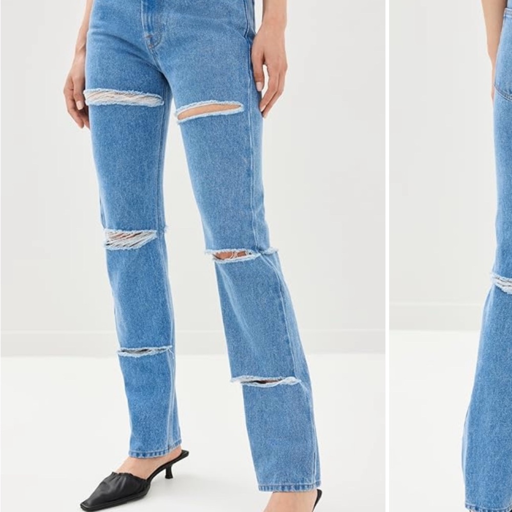 Marni Light Blue Distressed Boyfriend Jeans